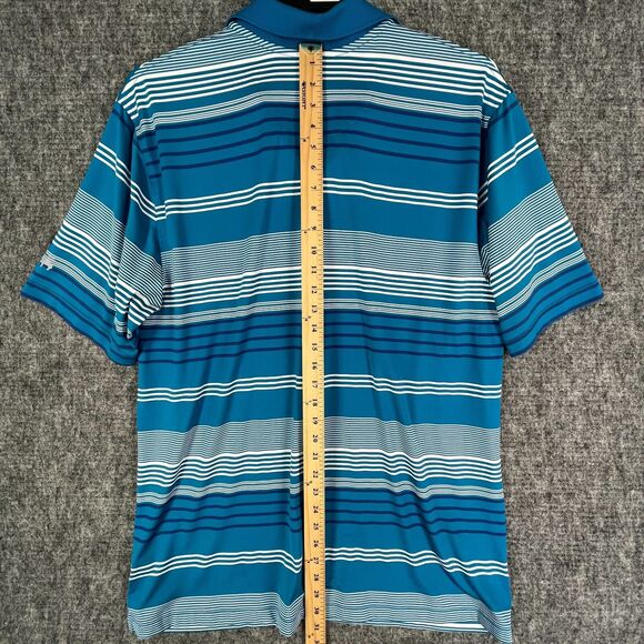 Brooks Brothers Shirt Men Extra Large Blue Polo Golf Career Casual Rugby Striped - Picture 9 of 11